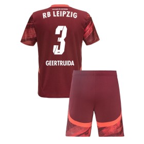 RB Leipzig Lutsharel Geertruida #3 Borta Kläder Barn 2024-25 Kortärmad (+ Korta byxor)
